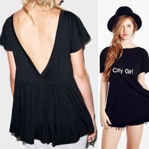 WILDFOX City Girl Backless Tee